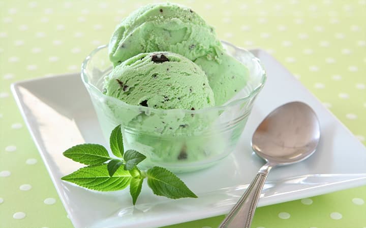 a pistachio ice cream